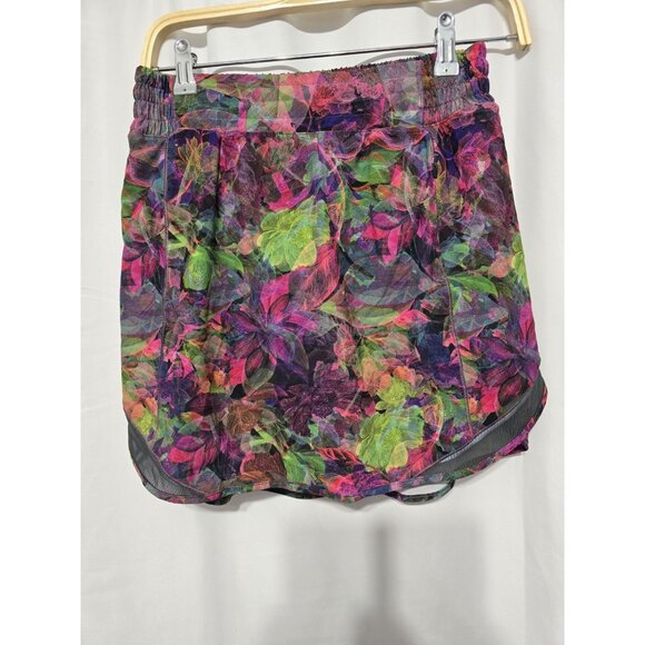 Lululemon Hotty Hot High-Rise Skirt *Long Vivid Floral Tone Multi Size 6 - Picture 2 of 13